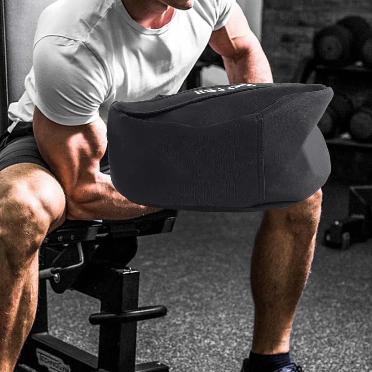 Sandbag 30 – 45 kg, sacca per fitness, sacco per allenamento con la forza, per sollevamento pesi, in poliestere, con manico allargato