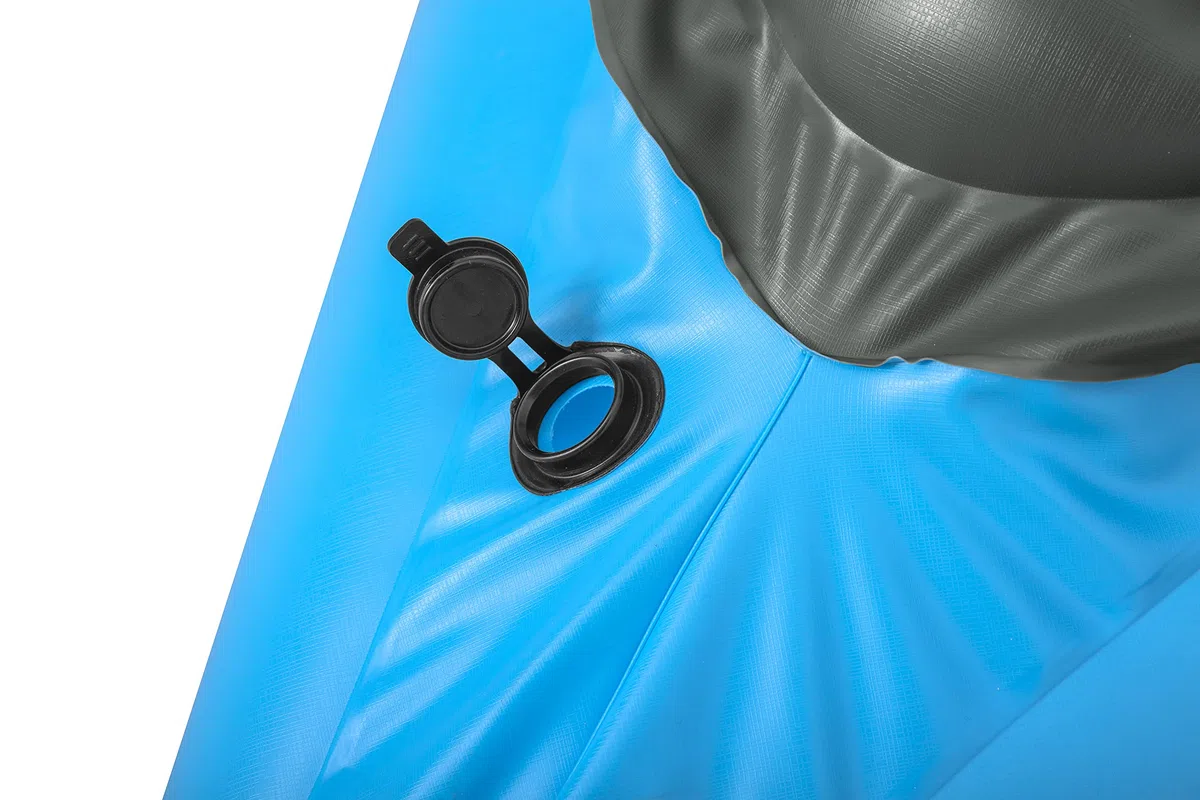 Hydro-Force Cove Champion, set kayak gonfiabile per 1 persona con pompa a mano, pagaie, borsa per il trasporto, blu