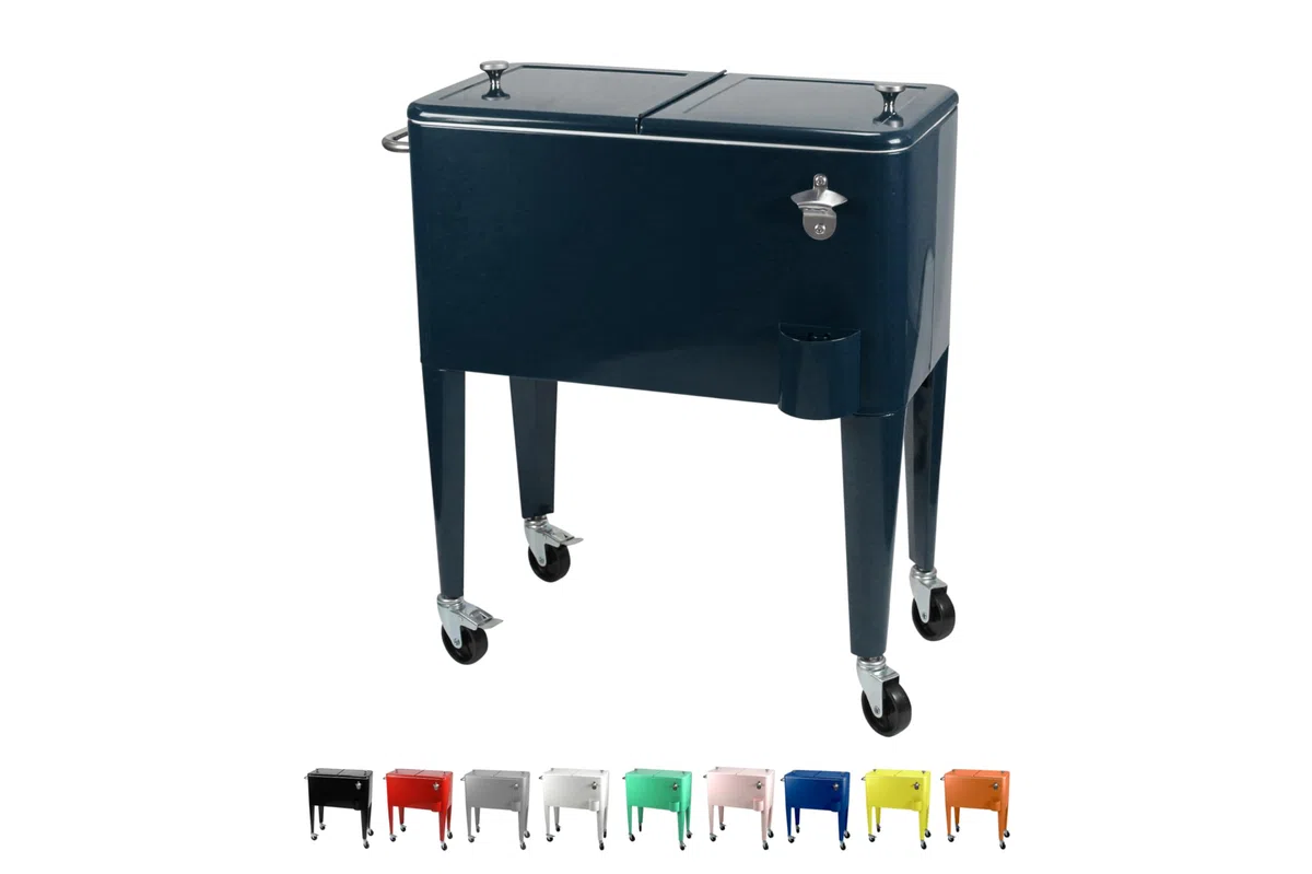 Kailua Cooler - Frigorifero per bevande - scatola di raffreddamento - Box Frigo - Frigo Portatile - Carrello Portabevande - Carrello Mobile Bar - refrigerator