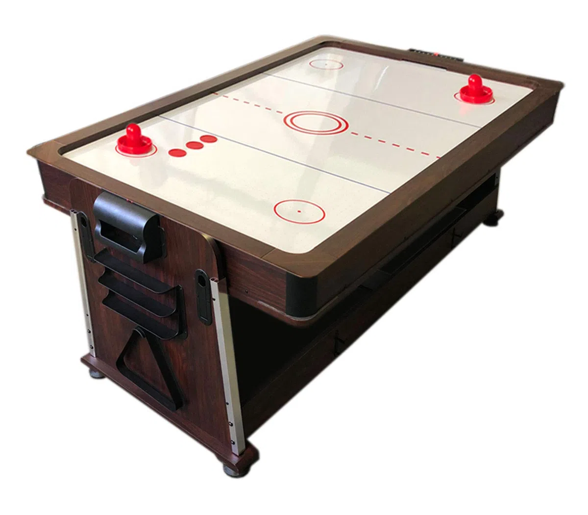 Tavolo da Biliardo Trasformabile Biliardo 3 in 1 Tavolo Multigioco mod. Mattew Rosso