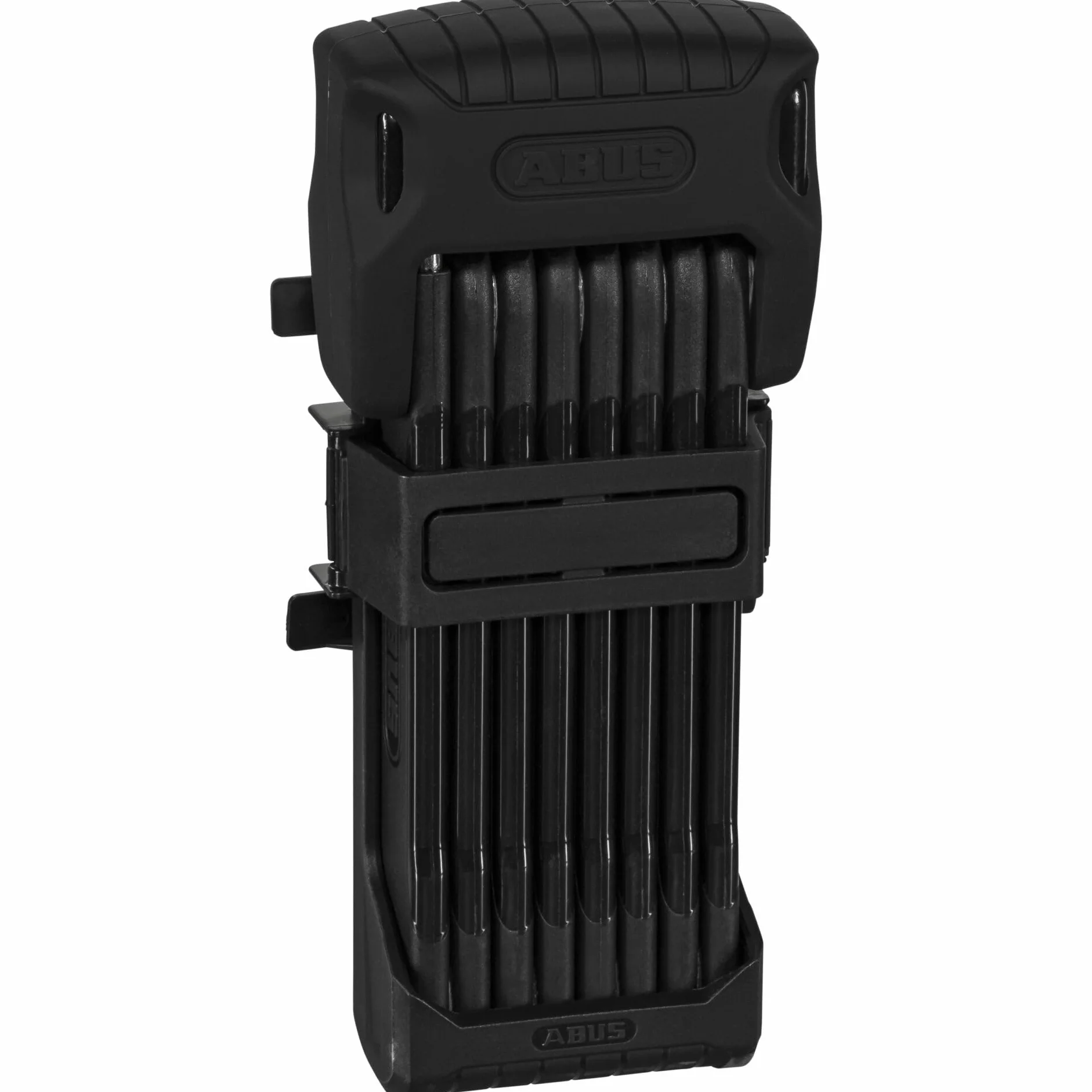 ABUS Lucchetto pieghevole Bordo Granit 6500K con porta lucchetto SH - Lucchetto per bicicletta con cilindro XPlus per un'elevata protezione contro le manomissioni - Lunghezza 120 cm, nero