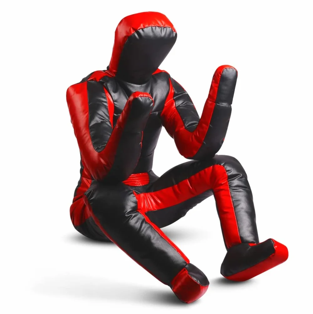 DAAN MMA - Manichino per grappling, boxe, judo, BJJ, wrestling, jiu jitsu, in posizione seduta di sottomissione, prt autodifesa, in vinile, 170 cm, non imbottito