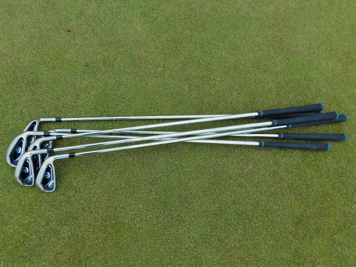 LAZRUS - Set di ferri da golf individuali o da golf da uomo di alta qualità (4, 5, 6, 7, 8, 9, PW) ferri da guida (2 e 3), con asta in acciaio flessibile per destrimani e sinistra
