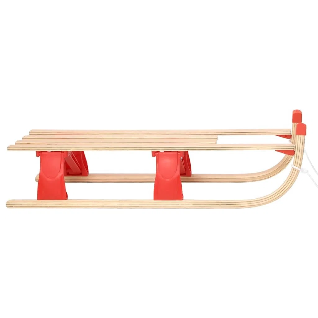 vidaXL Slitta Pieghevole in Legno 110 cm