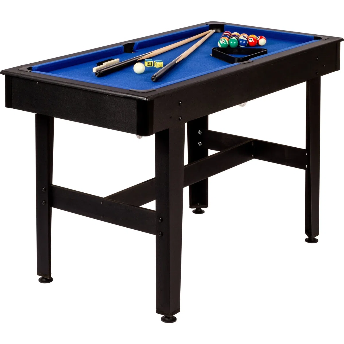 GAMES PLANET Tavolo da biliardo COMPACT 4 ft + accessori, 122 x 61 x 76 cm (LxLxH), testato per sostanze nocive, 3 varianti di colore