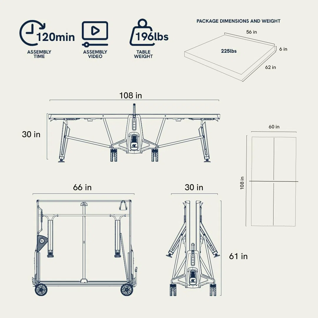 Cornilleau - Tavolo 700X Outdoor