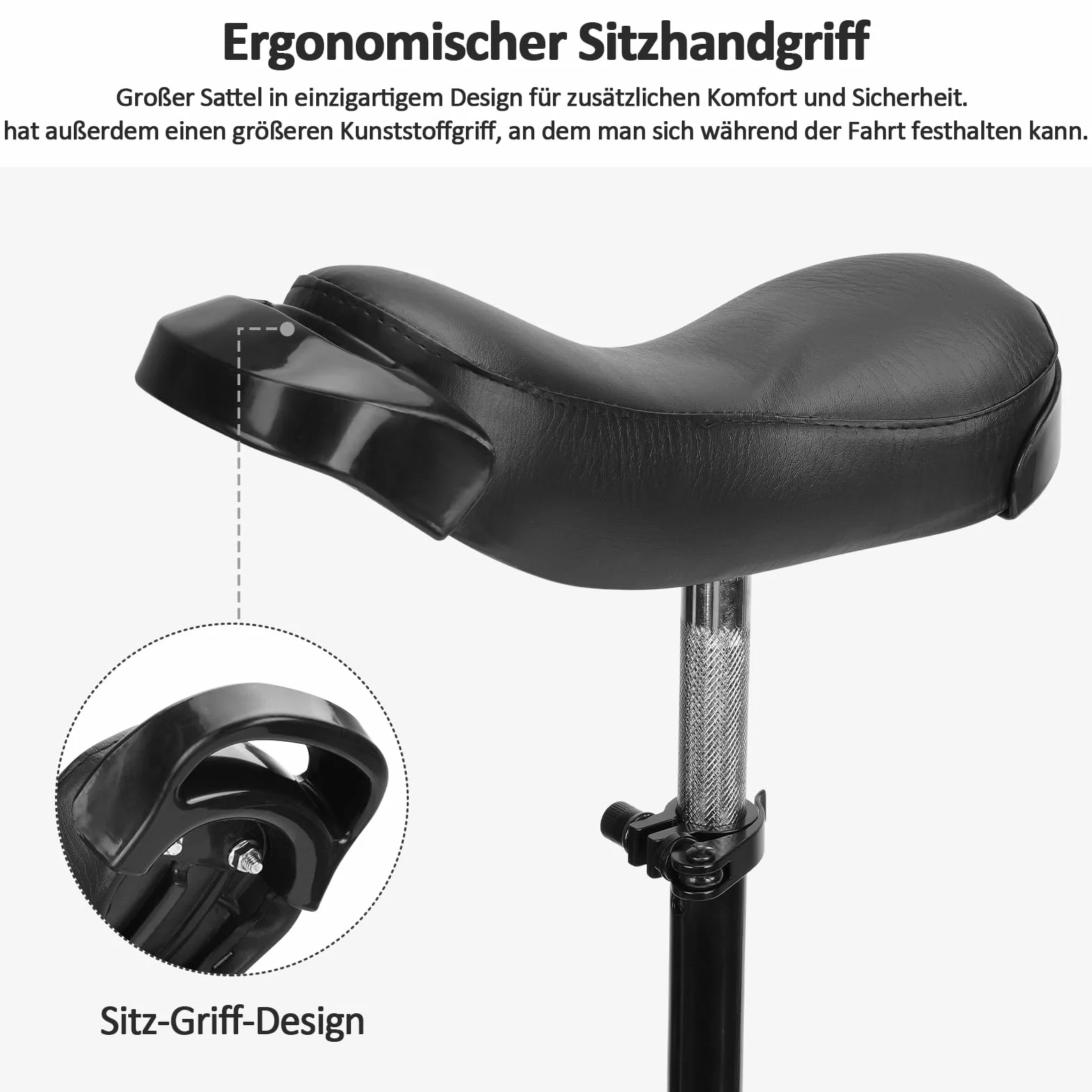 uyoyous Monociclo 16 pollici Unicycle per adulti bambini principianti e professionisti unisex nero