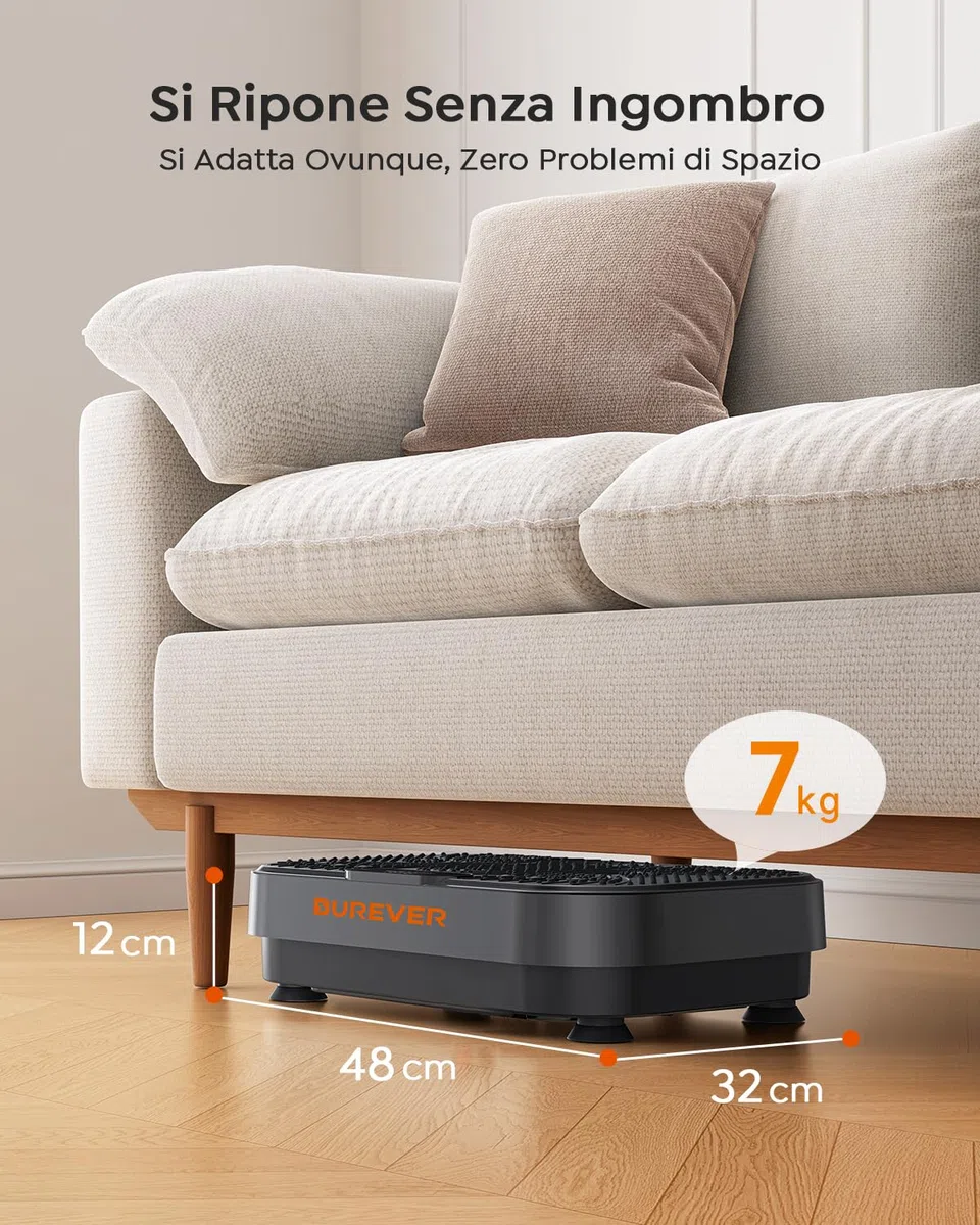 Pedana Vibrante Dimagrante, Vibration Plate Burever 150W, Massaggio Silenzioso ai Piedi, Sviluppo e Modellamento Muscolare, 99 Livelli, 5 Programmi di Allenamento, Telecomando, Fasce Elastiche
