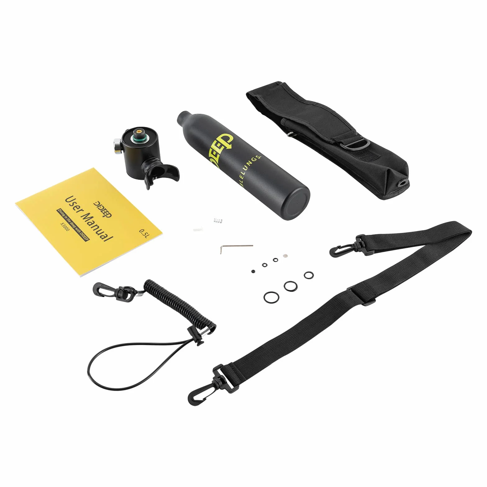 Mini bottiglie sommergibili di ossigeno, per immersioni, attrezzature subacquee, leggere e portatili, adatte per le vacanze, per il salvataggio del fiume, la fotografia subacquea, la pesca, i viaggi