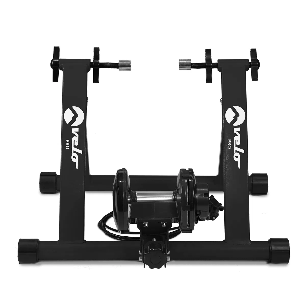 Turbo Trainer - Bicicletta da allenamento magnetica a resistenza variabile per bici da strada e da montagna - Supporto da allenamento stazionario - Telaio pieghevole in acciaio - Ruote da 66