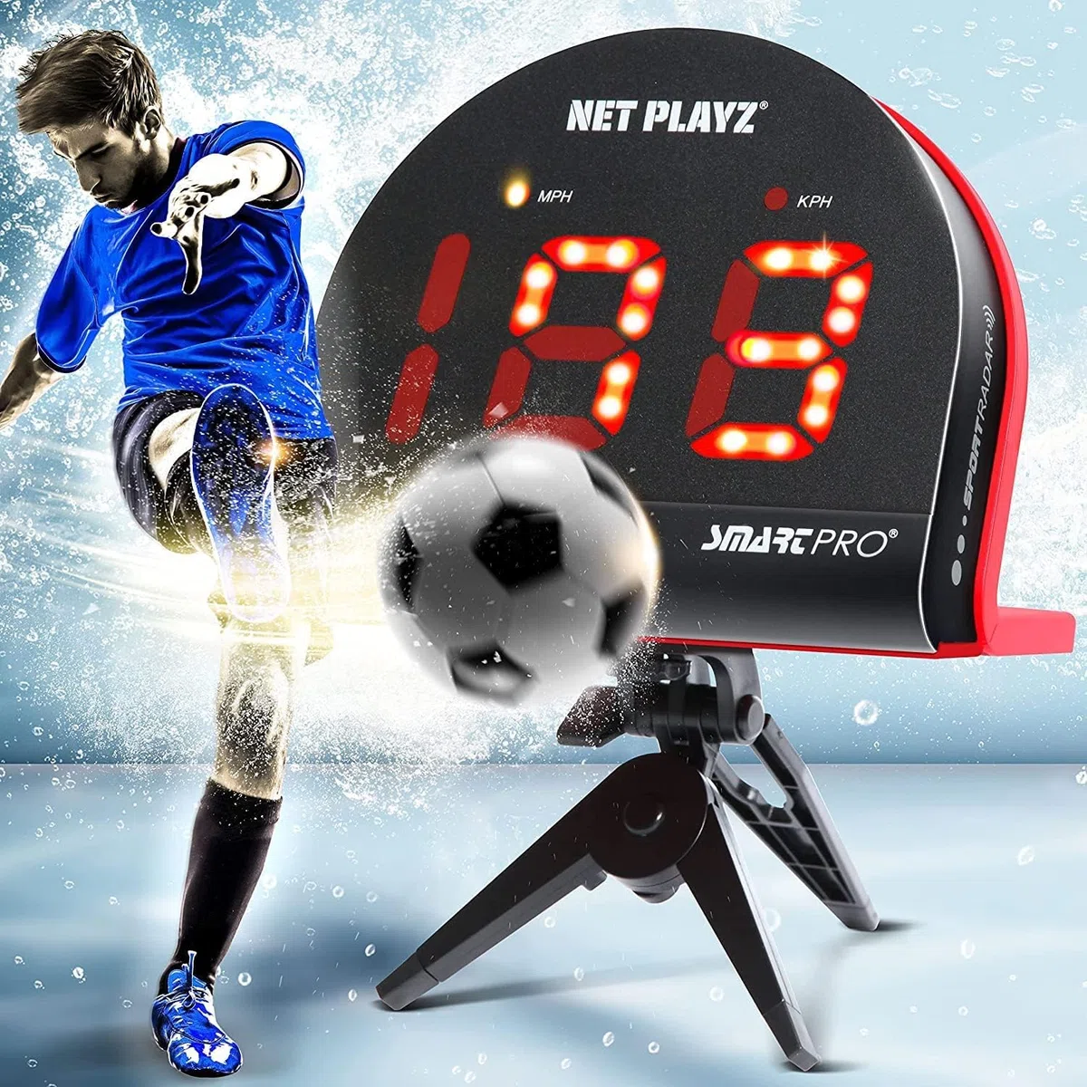Regali di calcio radar di velocità – Misurare la velocità di tiro, il rilevamento delle prestazioni di tiro, pistole da radar sportive (a mani libere) sensori | Aiuti per la formazione, Gadget Gear &