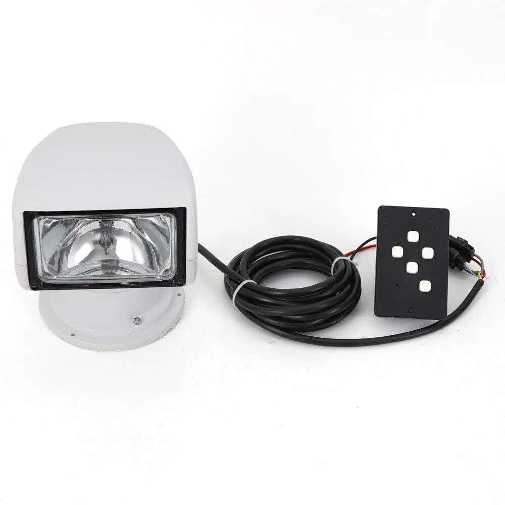 Faro di ricerca per barca, telecomando marino, xeno, radiocomandabile, con base magnetica, luce di ricerca, resistente alle intemperie, girevole a 360 gradi, per auto, fuoristrada, caccia,