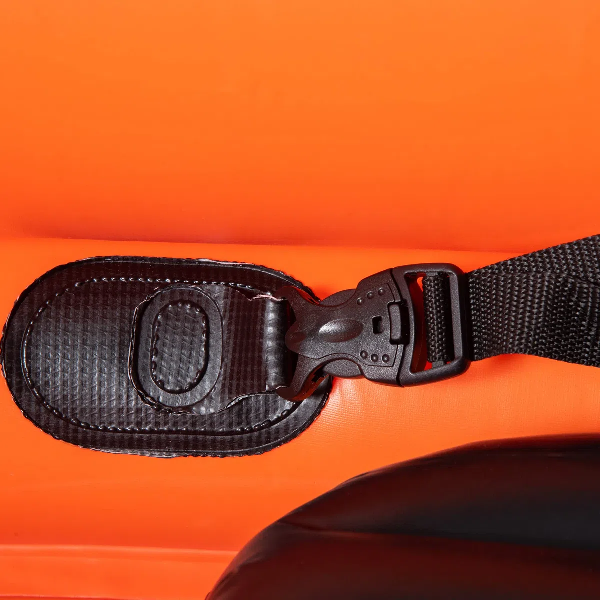 Outsunny Canoa Gonfiabile 1 Posto Kayak con Remo in Alluminio, Kit Riparazione e Pompa per Gonfiaggio, Arancione