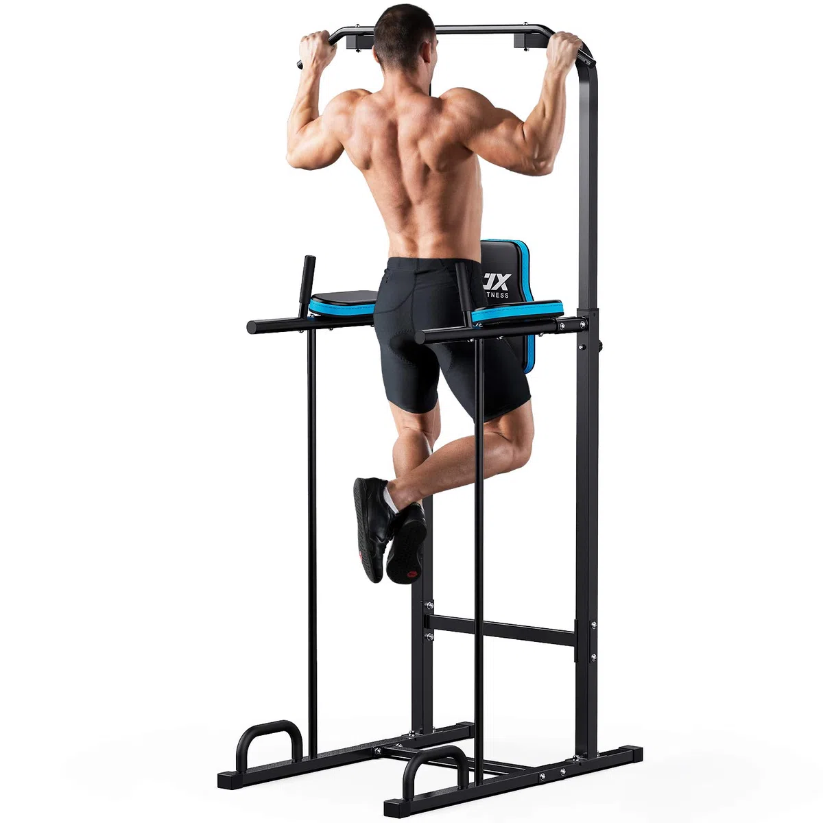 JX FITNESS Power Tower Multifunzionali Dip Station Workout Attrezzature Sbarra trazioni Addominali per la Palestra di casa Allenamento della Forza Attrezzatura per Il Fitness