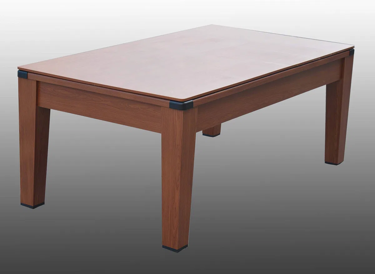 Biliardo trasformabile in Tavolo - Poker - Air Hockey - Ping Pong - DAYTONA 5 in 1 - Colore Legno o Bianco