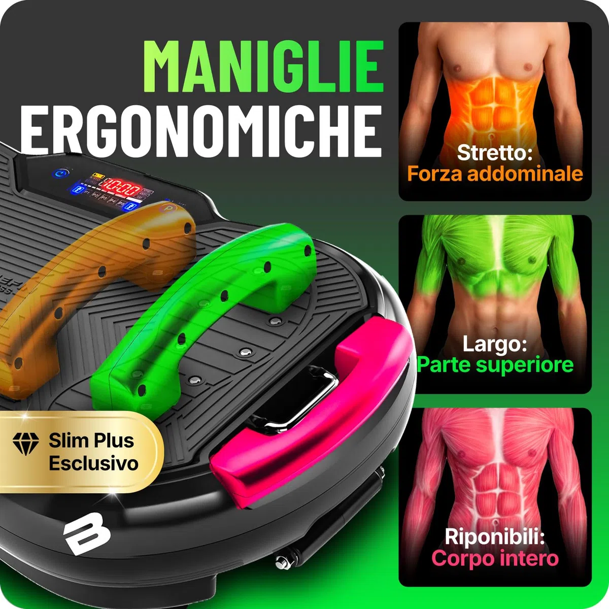 Bluefin Fitness Pedana Vibrante l'allenamento di tutto il corpo Macchina per l’esercizio fisico con le vibrazioni