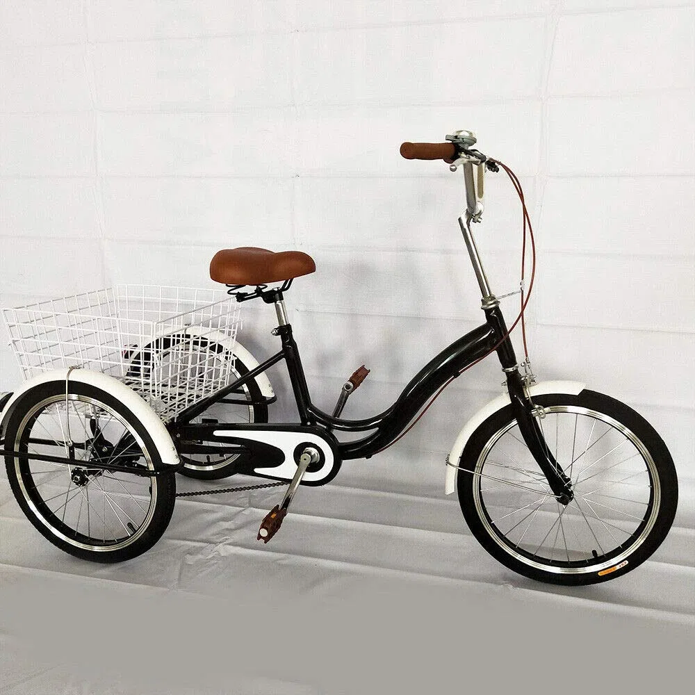 Monociclo a 3 ruote da 20" per adulti, triciclo Cruise con cestino