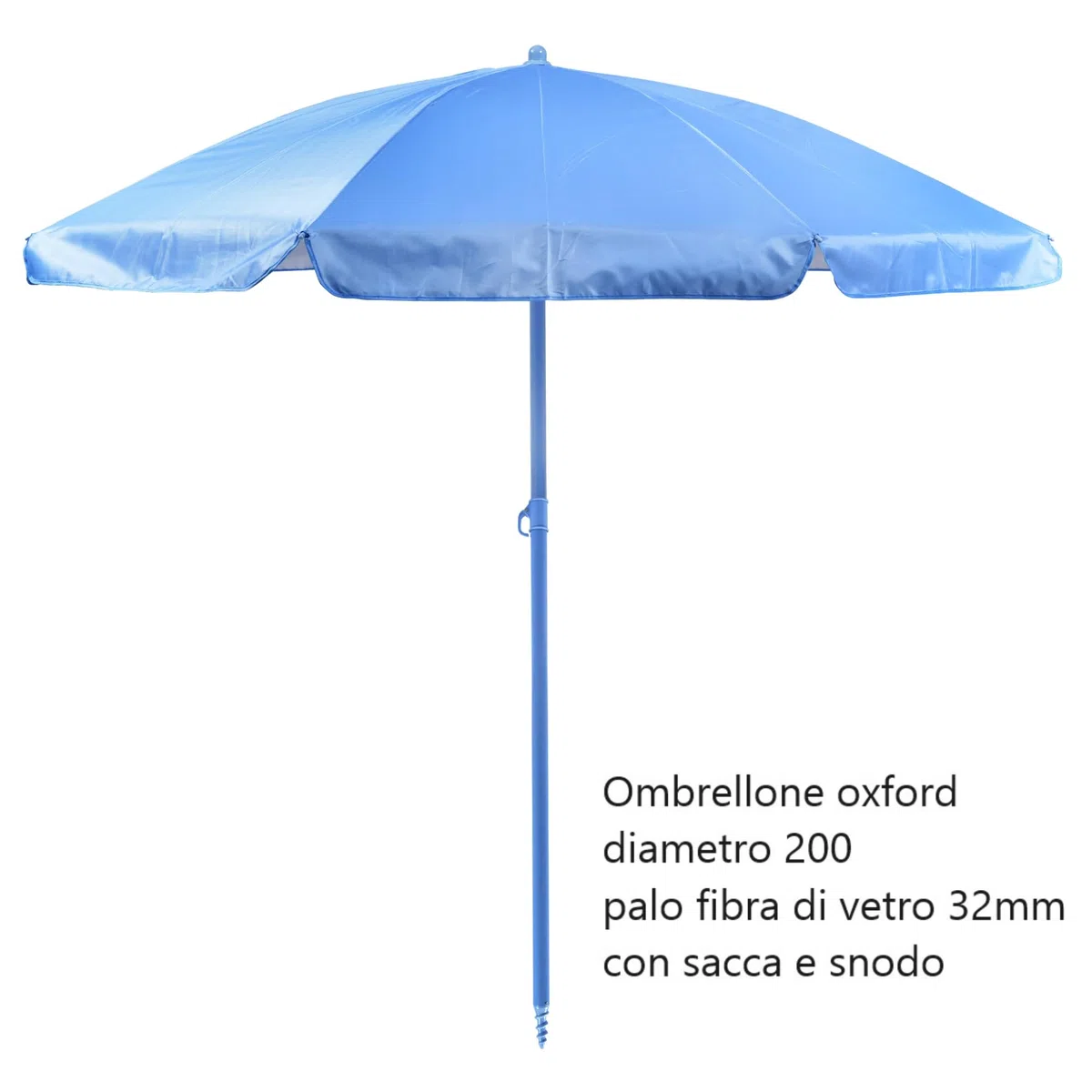SUNNY STAR Set da Spiaggia 2 spiaggine Parigi + 1 ombrellone + 1 Borsa Mare 45lt.