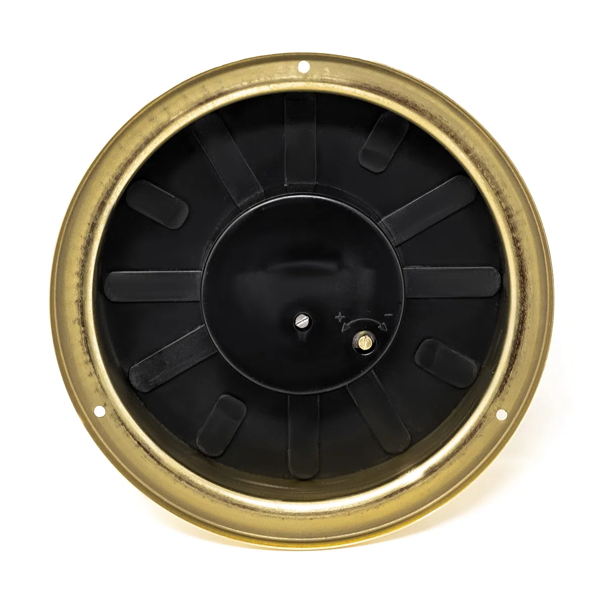Fischer 1508B-45.6 - Barometro interno marittimo - 125 mm, quadrante nero, cassa in ottone Made in Germany