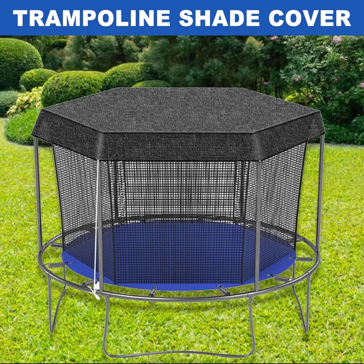Copertura per Trampolino, Copertura per Trampolino Da 6 Piedi, 8 Piedi, 10 Piedi, 12 Piedi E 14 Piedi, Facile Da Installare, Protezione Solare per Esterni, Solo Foglie, Copertura Superiore per Trampol