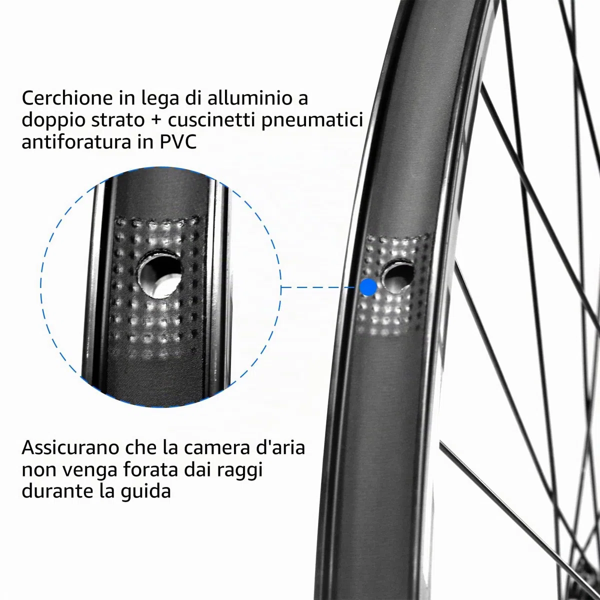 Set di ruote per mountain bike da 26"/27,5"/29" cerchi in lega di ultraleggeri 32H ad alta resistenza,set di ruote MTB con freno a disco a sgancio rapido
