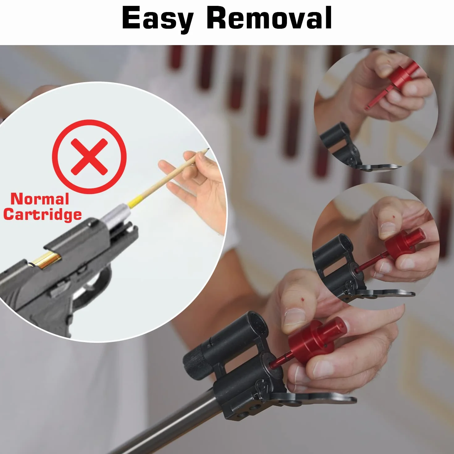 Advanced Laser Training Cartridge per Cal .22lr/.223/9mm/.308/.45ACP/6.5mm/.177 - Dura 30.000 Colpi - Spari Ogni Volta e precisione millimetrica.