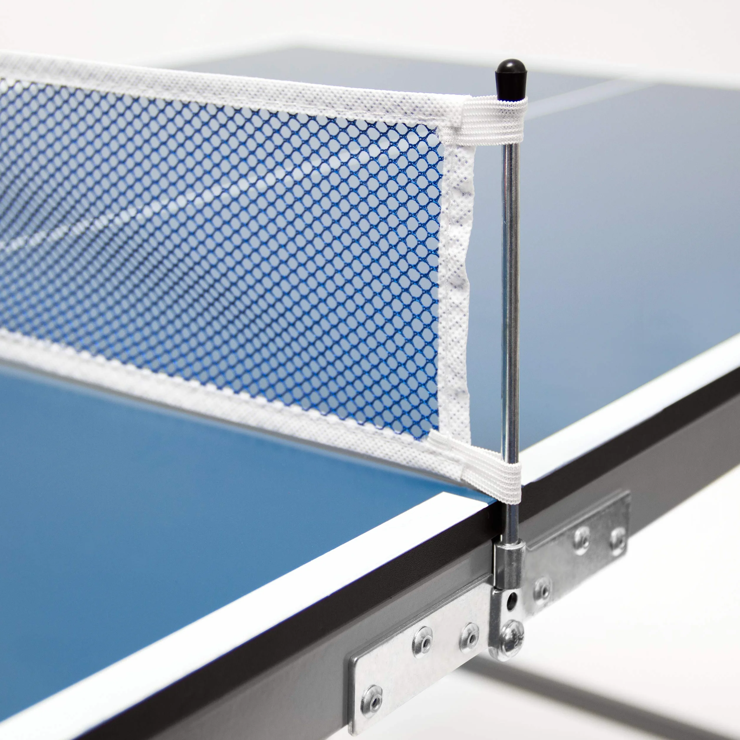Relaxdays Tavolo Ping Pong, HLP 71 x 150 x 67 cm, Trasportabile, Rete, Palline, Racchette, Interni, MDF e Metallo, Blu