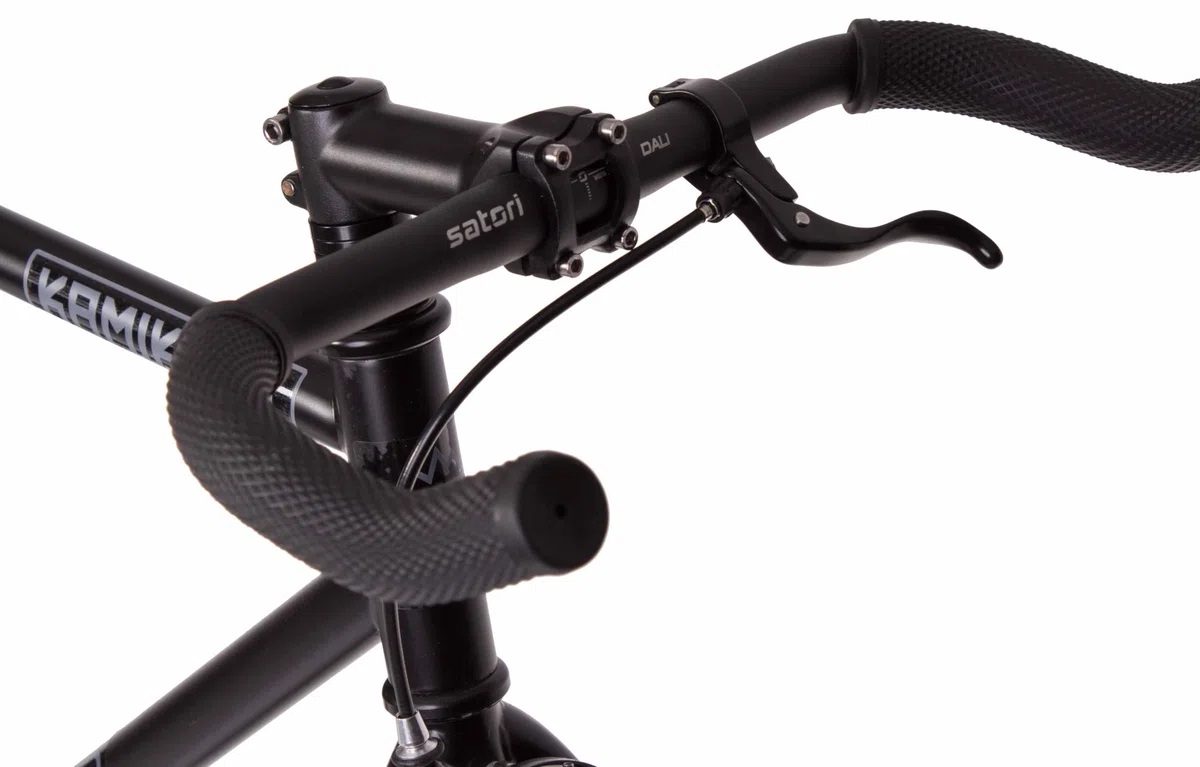 Bicicletta Fixie Kamikaze Bullhorn Single Speed Nero