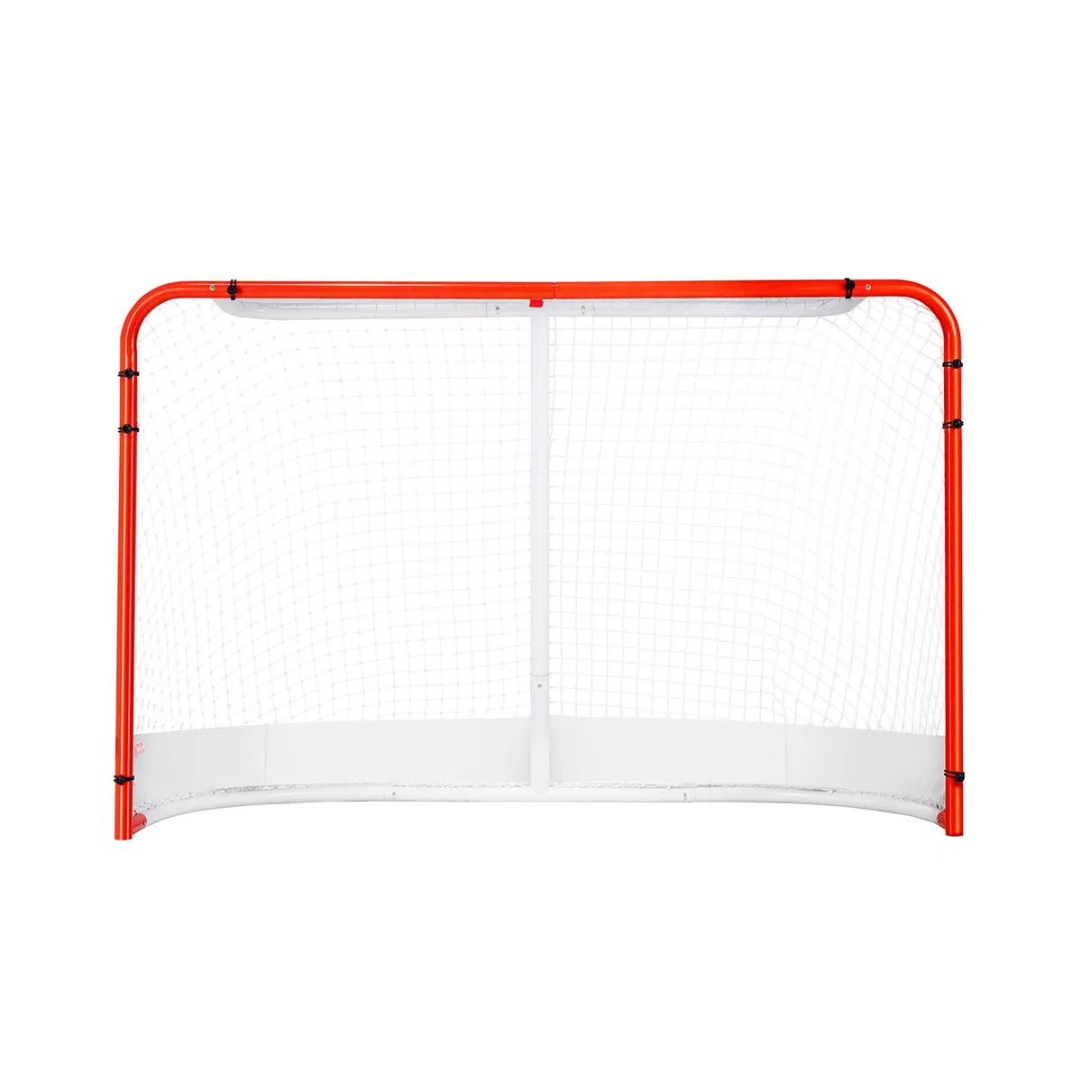 VEVOR Rete di Hockey per Strada, Porta da Hockey in Acciaio Interni Esterni, Set di Porte da Allenamento, Pro Regolamentare Ufficiale Porta da Hockey Portatile con Rete 183 x 122 cm, Bianco e Rosso
