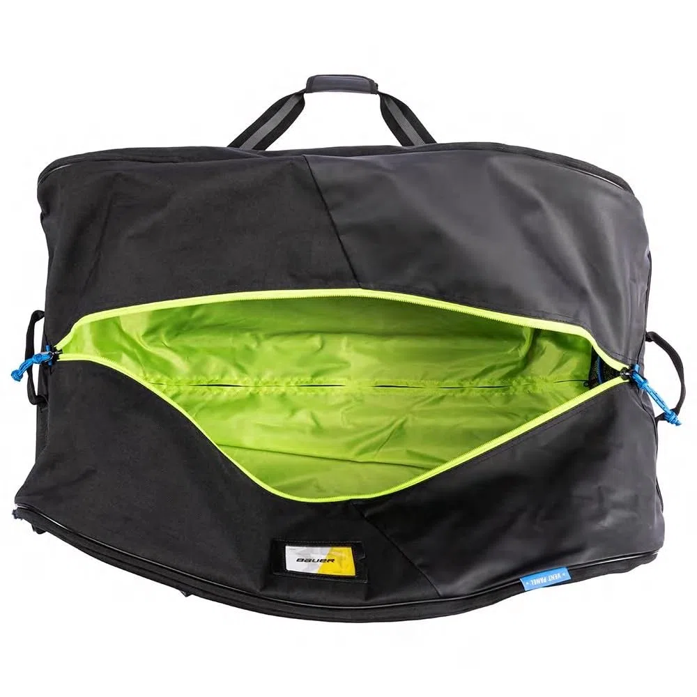 Bauer Hockey Premium Wheel Bag '24 (Nero/Neon, Junior/Medium (81,3 x 45,7 x 40,6 cm)