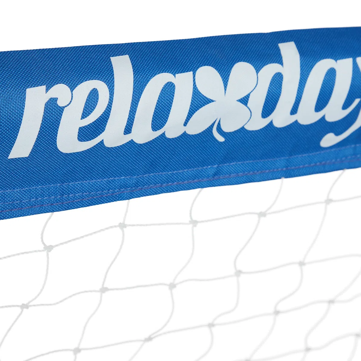 Relaxdays Porte da Calcio, Giardino, Set da 2 per Calcetto, Adulti e Bambini, in Metallo, con Rete, 110x150x75 cm, Blu
