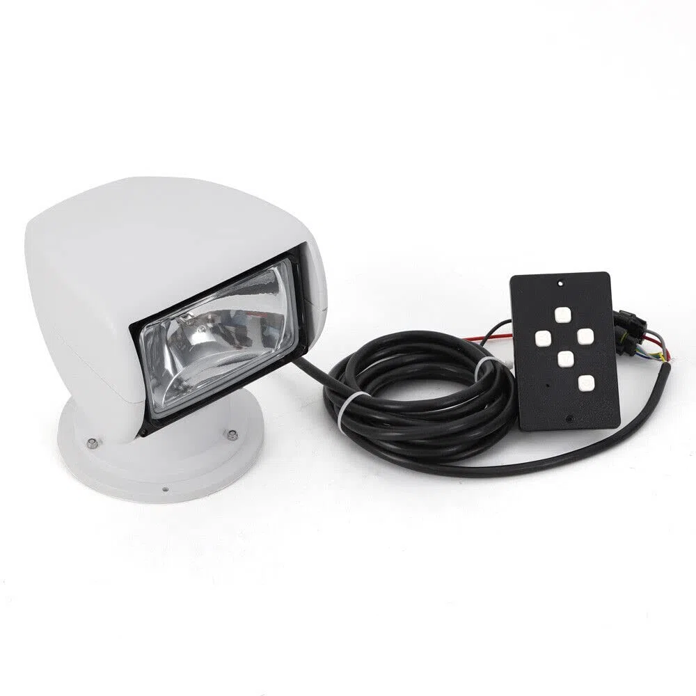 Faro di ricerca per barca, telecomando marino, xeno, radiocomandabile, con base magnetica, luce di ricerca, resistente alle intemperie, girevole a 360 gradi, per auto, fuoristrada, caccia,