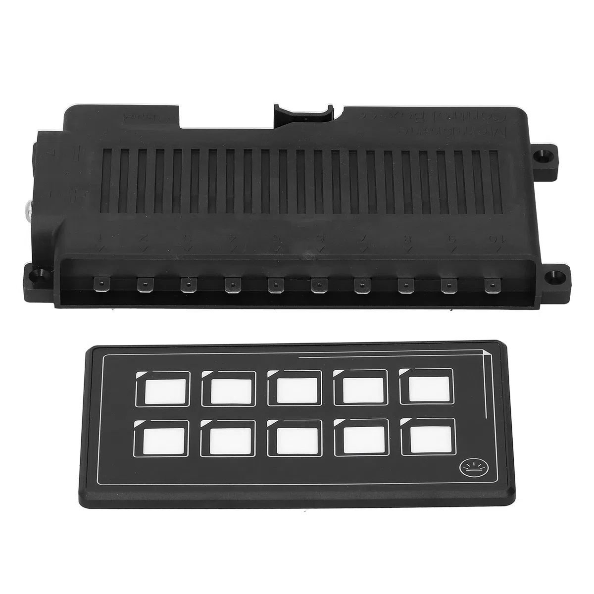 Pannello di Controllo Interruttori, Controllo APP, Pannello Interruttori a Membrana Touch LED, Pannello Interruttori 10P per Circuiti per Accessori Elettronici RV