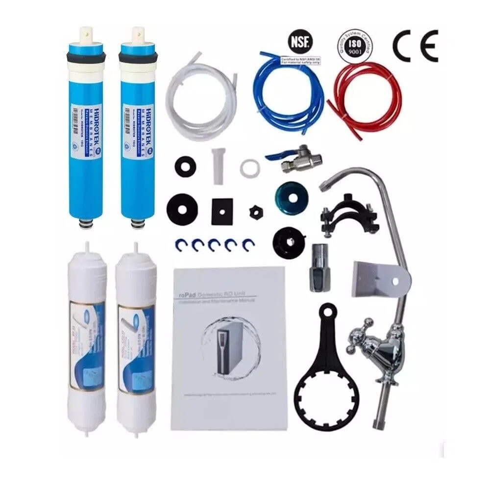 DEPURATORE ACQUA PURIFICATORE OSMOSI INVERSA FLUSSO DIRETTO SOTTO ZOCCOLO RO PAD
