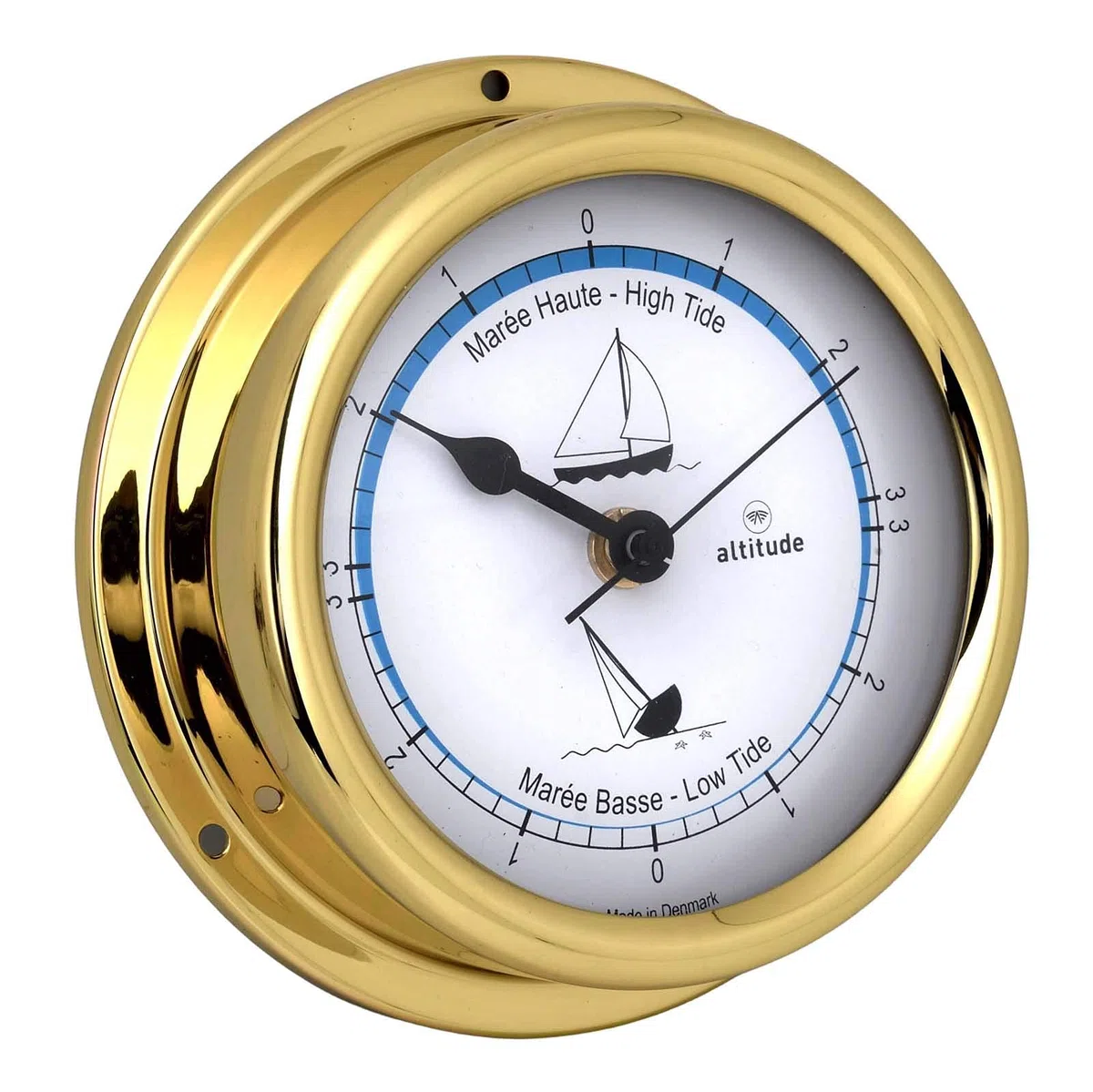 Delite Altitude 866im Orologio da barca Tiden, in ottone, larghezza x altezza: 150 mm x 42 mm