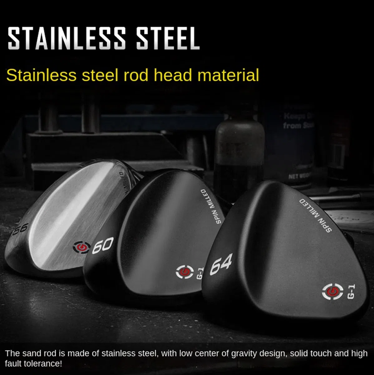 Golf Sand Wedge Club, 50-64 Gradi Cunei per Mazze da Golf, Superficie di fresatura CNC, Materiale in Acciaio Inossidabile, Forniture per Il Golf, Ottimo Regalo per Il Golf, Mano de