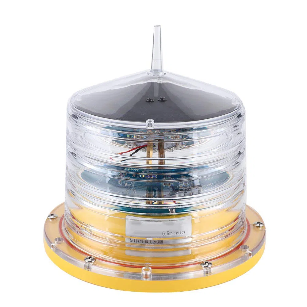 Faro di sicurezza per barca alimentato a energia solare IP68, luce galleggiante lampeggiante a 20 LED con 256 perle di lampada, luce marina impermeabile per la navigazione delle na