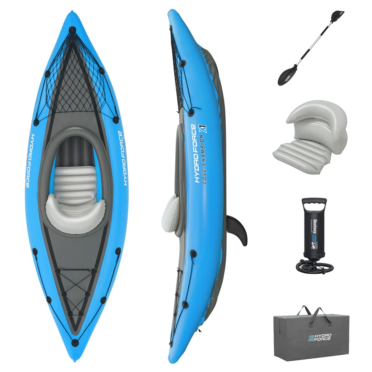 Bestway 65115-6 Kayak gonfiabile Cove Champion, 1 persona