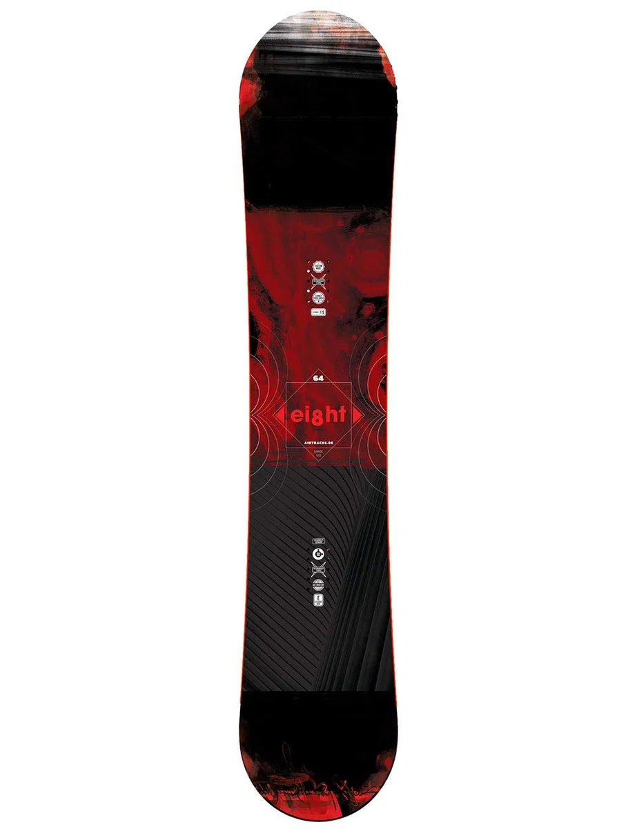 Airtracks Snowboard da uomo Eight Wide Snowboard Hybrid Rocker 150 155 160 164 cm