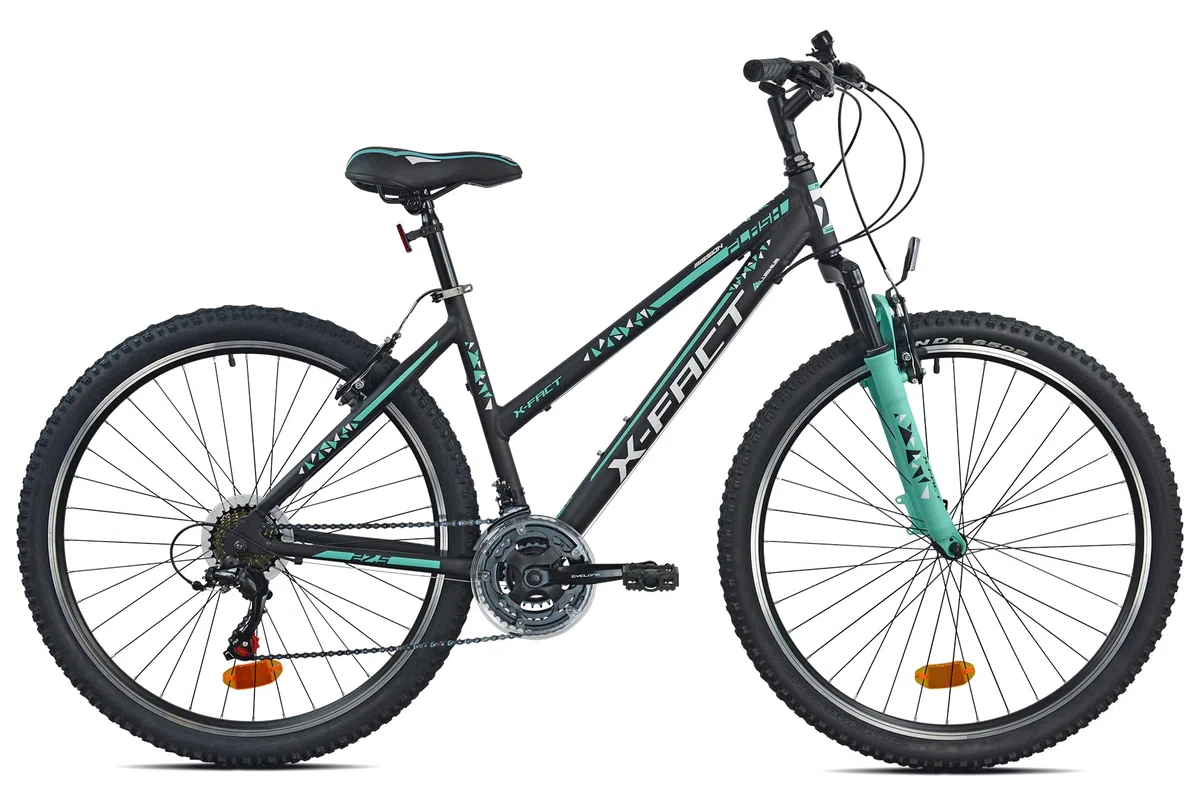 Flash, MTB 27.5" Donna, Nero/Verde