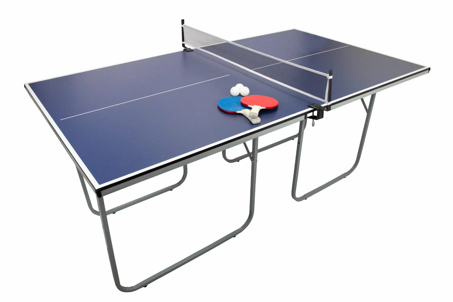 Tavolo da Ping Pong Pieghevole con Kit Racchette e Palline Tennis da Tavolo con Retina e Kit Completo Tavolo da Gioco Multiuso per Uso Interno