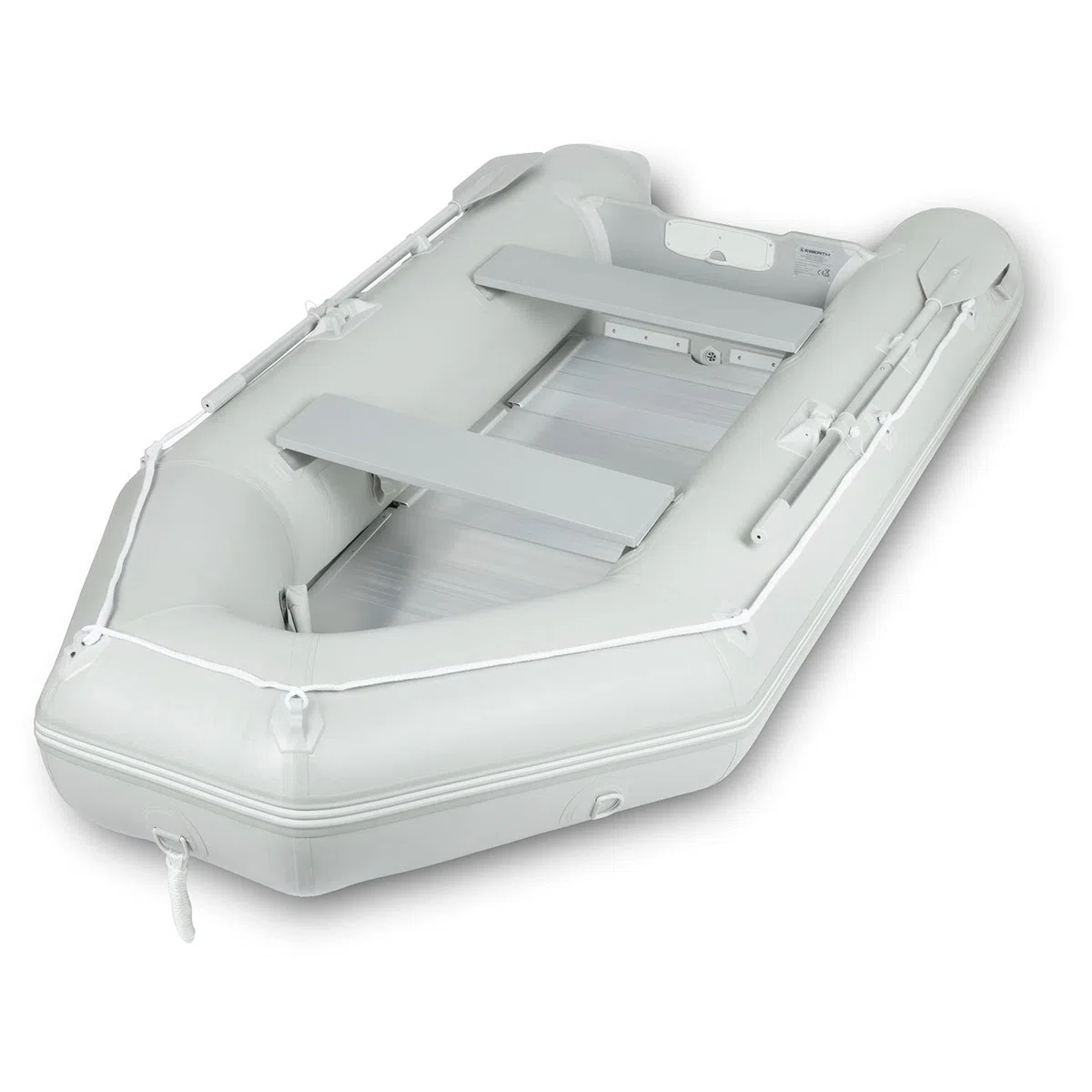 EBERTH Gommone Gonfiabile Barca da Pesca in Robusto PVC per 3-8 Persone, 2X pagaie, Potenza Massima Motore 10 to 50 CV, Kit Riparazione, Pompa, Borsa Trasporto, Fino a 484 to 1100kg