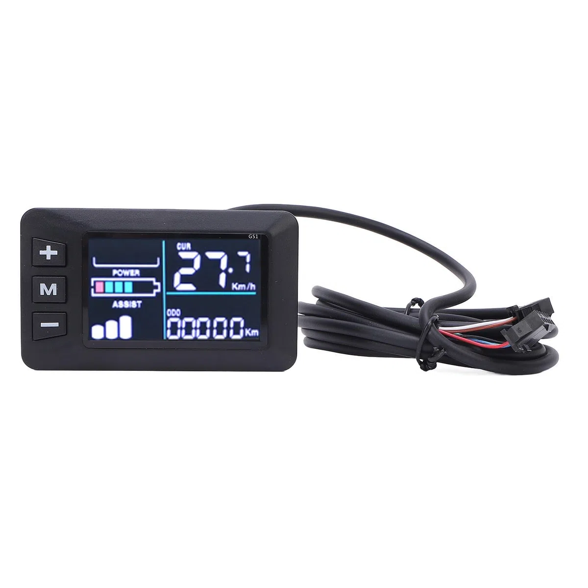 BuyWeek Kit Controller Brushless Bici Elettrica, Controller Motore Brushless 36V 48V 60V 450W 500W Centralina Bici Elettrica a Onda Sinusoidale con LCD G51