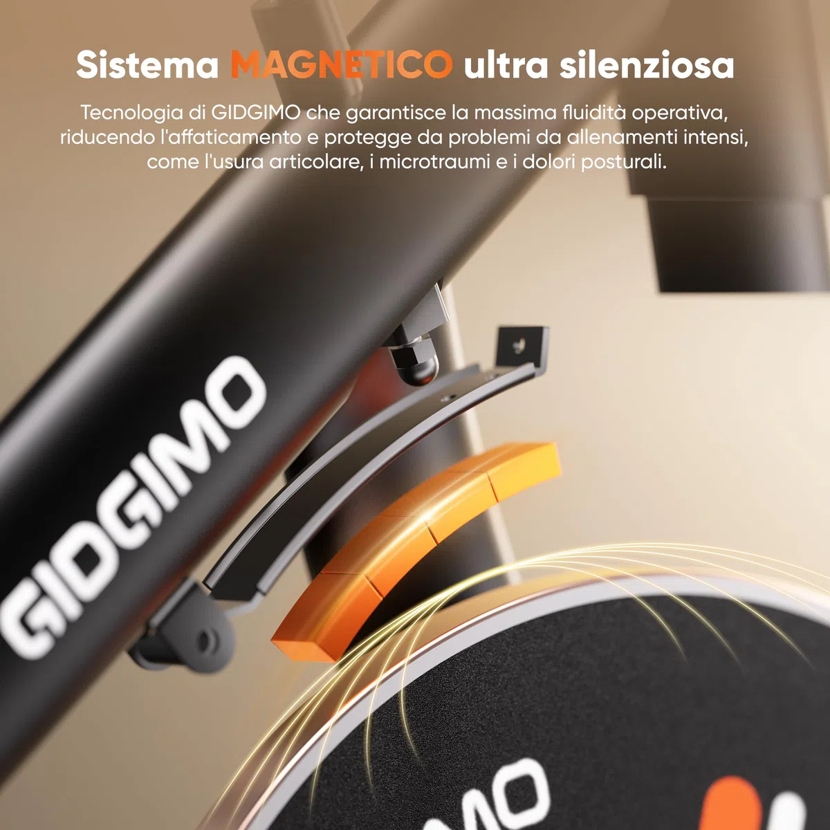 GIDGIMO Cyclette da Casa 2026 con Resistenza Magnetica Regolabile 100 Livelli, Spinning Bike Silenziosa con Schermo LCD, Sedile Traspirante, Sensore di Frequenza Cardiaca, Capacità Massima 200KG