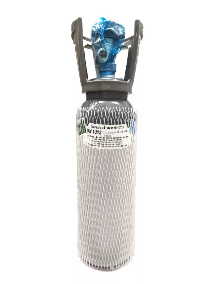 BOMBOLA CO2 ALIMENTARE 2 KG NETTI ANIDRIDE CARBONICA RICARICABILE CERTIFICATA