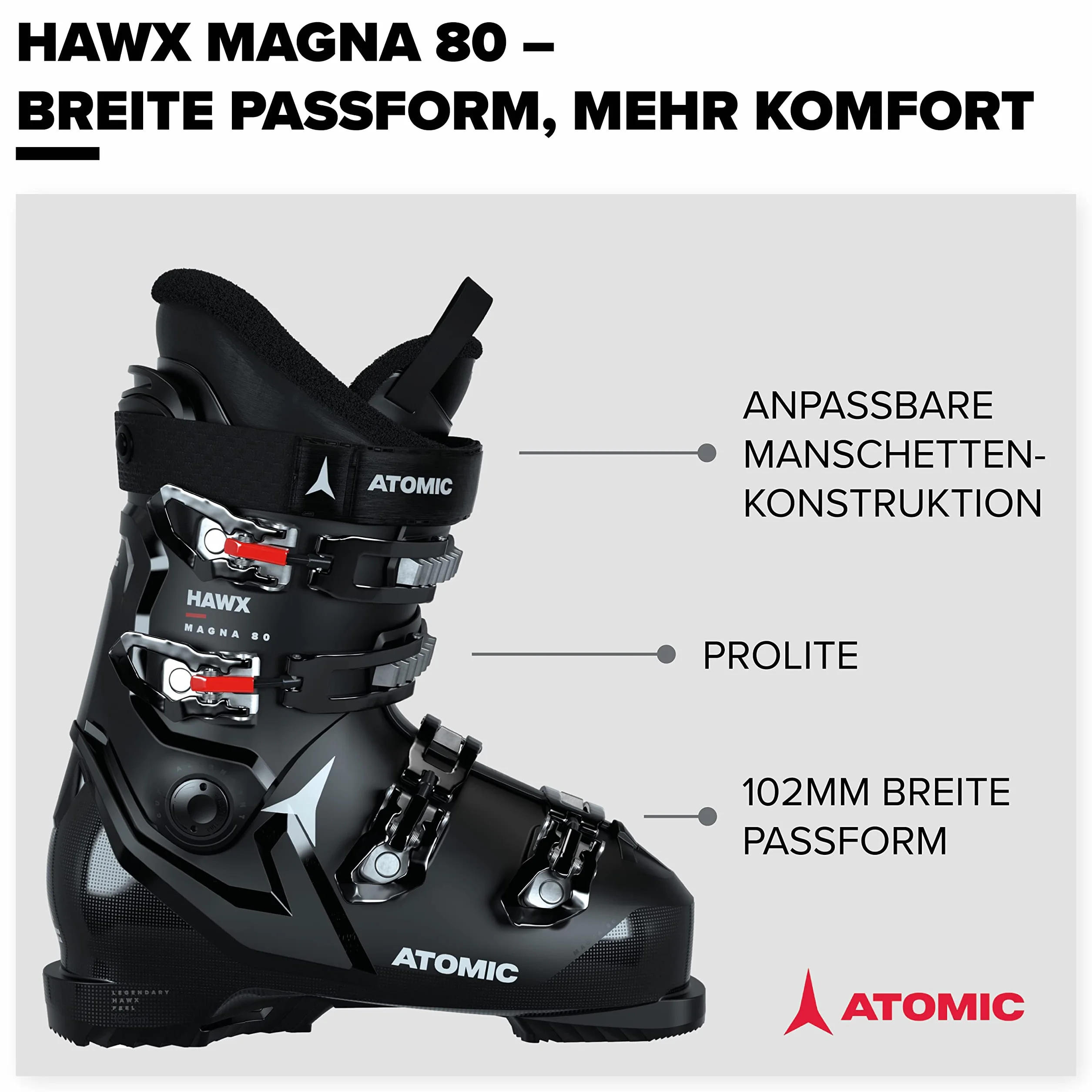 Atomic - HAWX Magna 80, Scarponi da Sci Unisex - Adulto