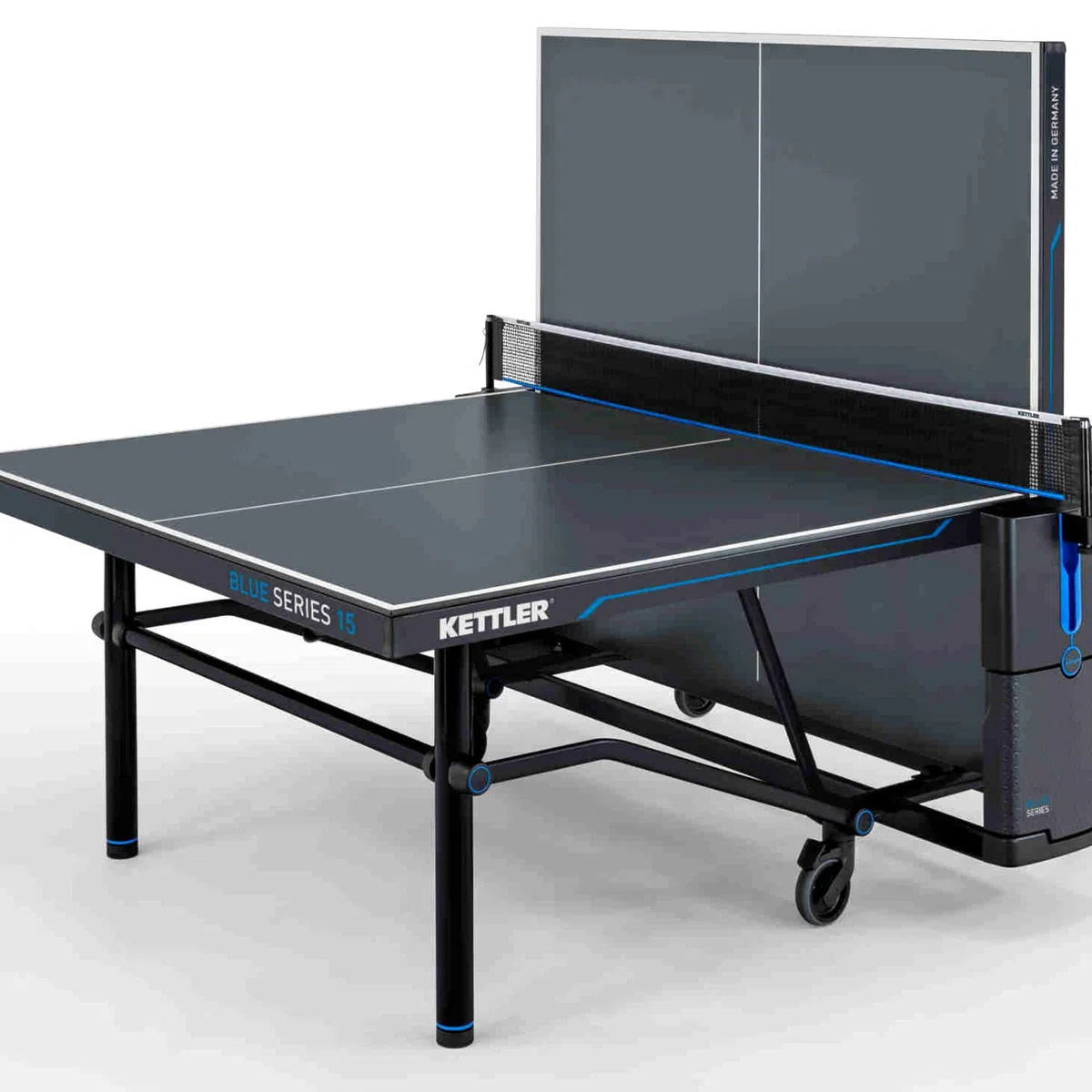 Tavolo da ping pong outdoor KETTLER K15 | Made in Germany (certificato TÜV) | Resistente alle intemperie | Pieghevole e facile da riporre | Piano in resina melamminica da 10 mm | Pre-assemblato