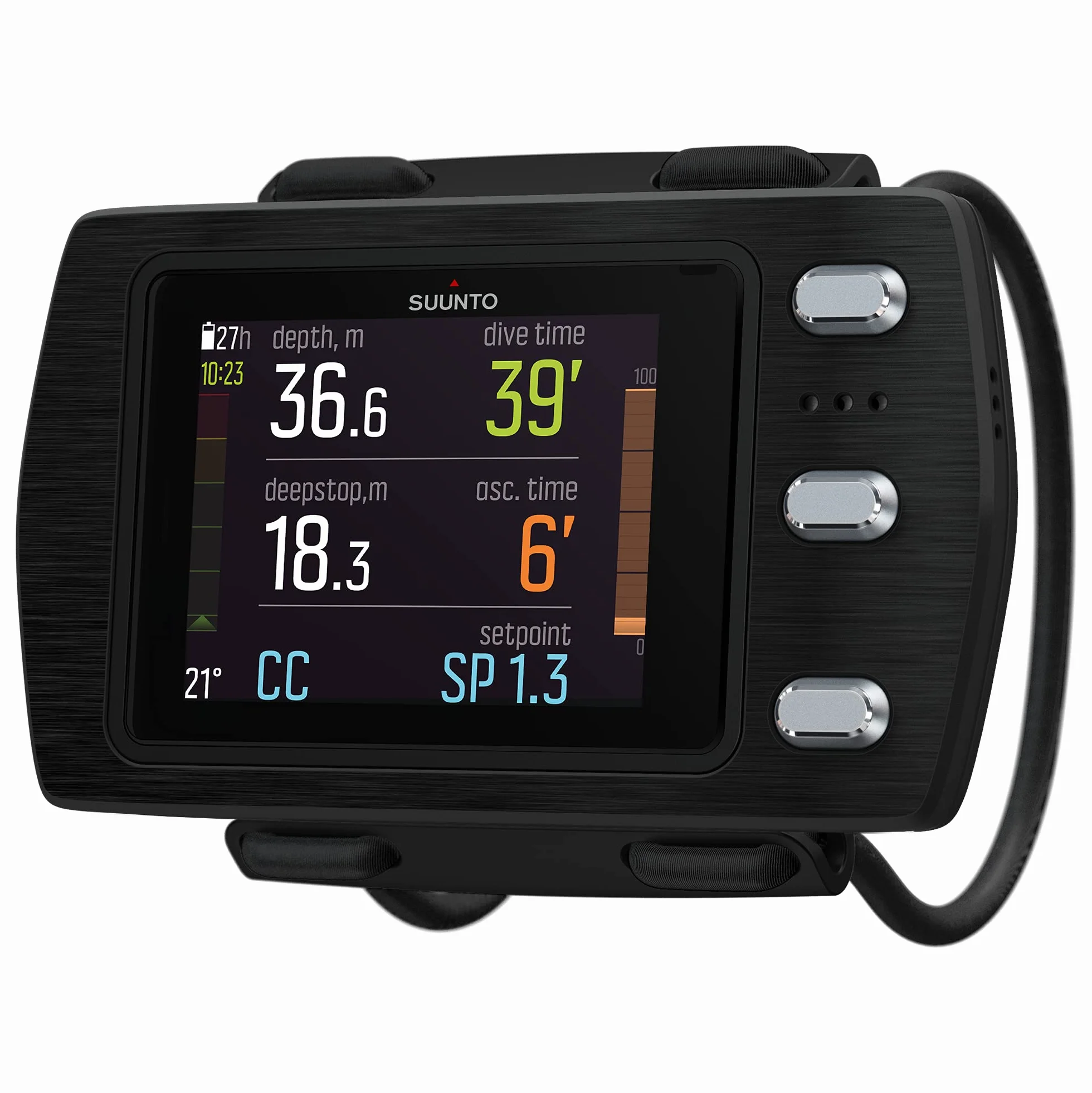 SUUNTO EON, Computer subacqueo Unisex-Adult, Black