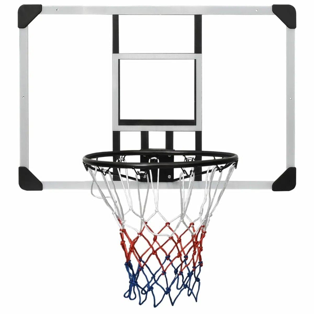 ARKEM Canestro Basket Esterno Portatile,Pallacanestro da Camera Interno con Tabellone,Tabellone Pallacanestro Trasparente 90x60x2,5 cm Policarbonato