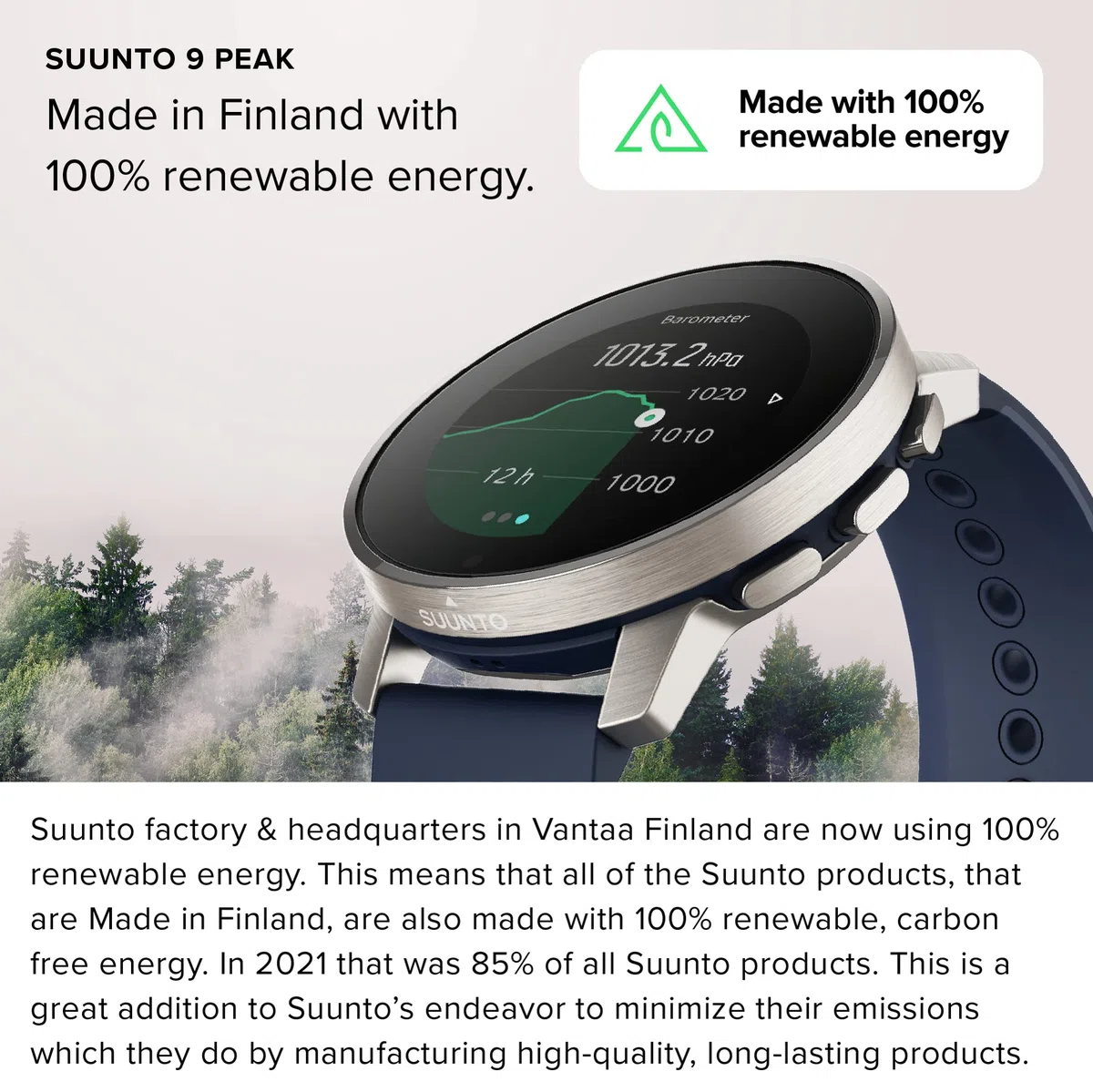 SUUNTO 9 Peak Pro Orologio Sportivo Uomo e Donna, Smartwatch Impermeabile GPS Activity Tracker, Monitoraggio Salute 24/7, 95+Sport, Cardiofrequenzimetro, Altimetro, Barometro, Autonomia 21 Giorni